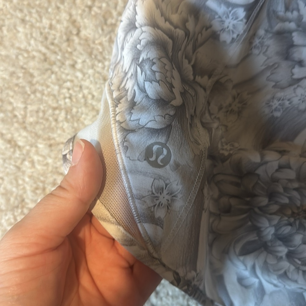lululemon athletica White Floral Athletic Shorts - Picture 10 of 10